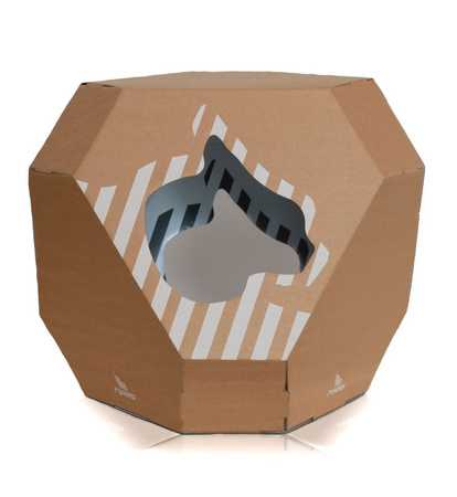 MIA house with cardboard mat